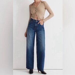 Madewell super wide leg jeans high waist  size 31